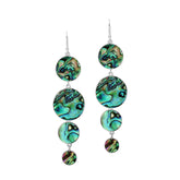 AE-1227-AB Sterling Silver Earring With Abalone Shell